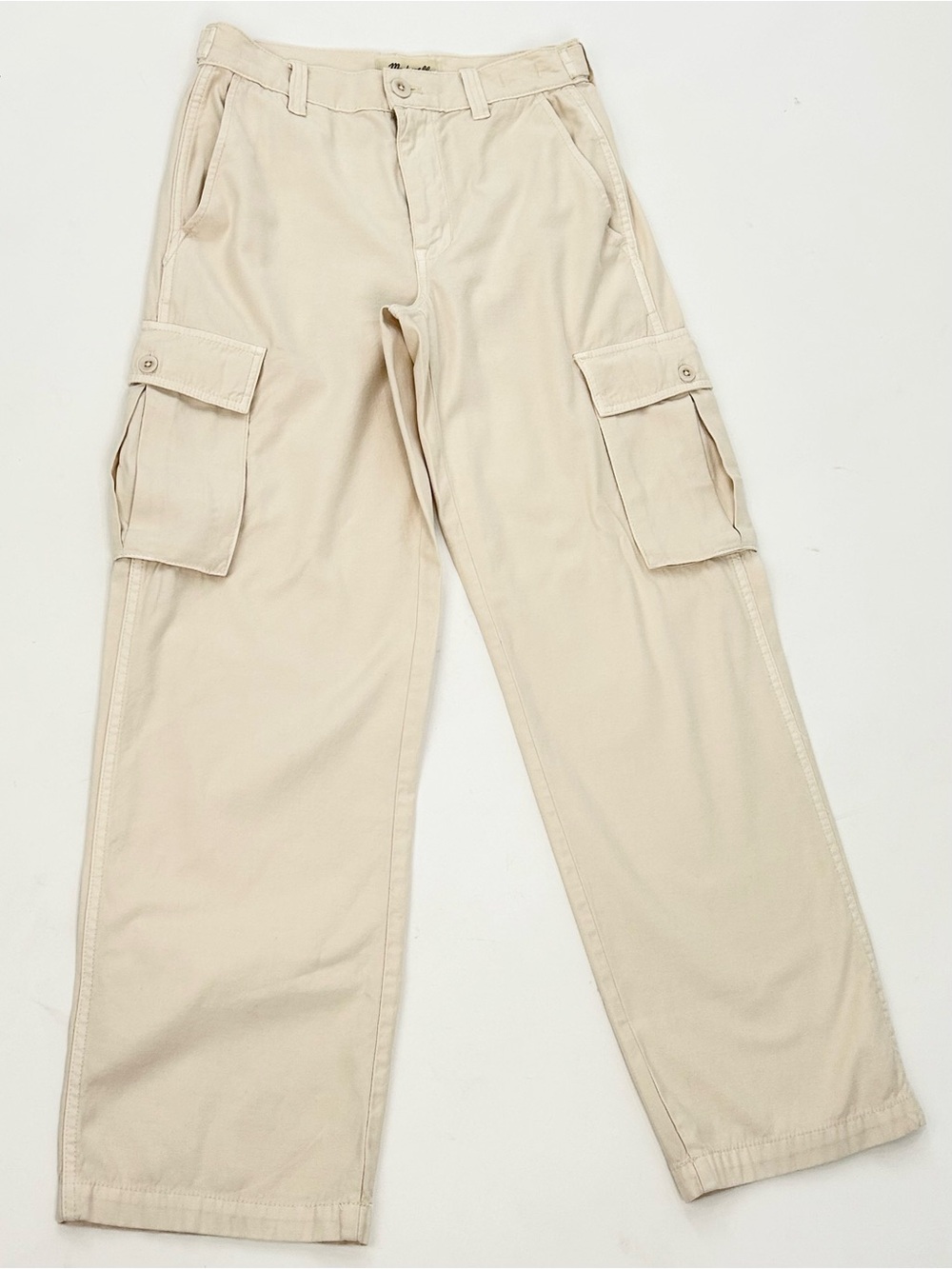Madewell Low-Slung Straight Cargo Pants Vintage Linen Size 23